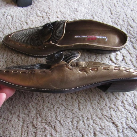 Vintage Donald J Pliner Fancy Slip On Shoes 9.5 Made in Spain - Picture 5 of 7